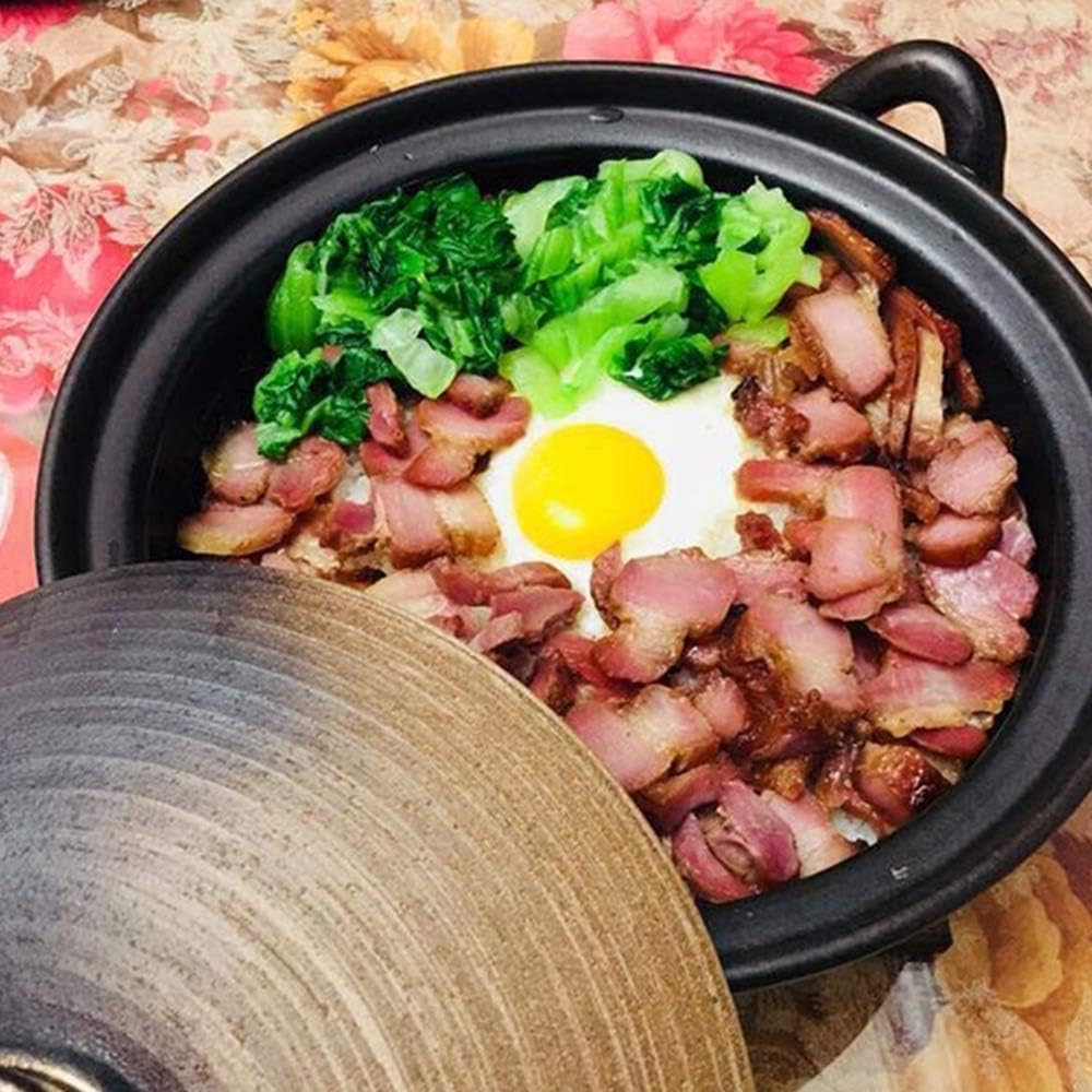 Casserole Dishes Casserole Dish with Lid Casserole Earthenware Pot Hot Can Pan,Round Ceramic Pan Dish,Insulated Casserole,Ceramic Casserole,Clay Rice Cooker Can,Stockcan